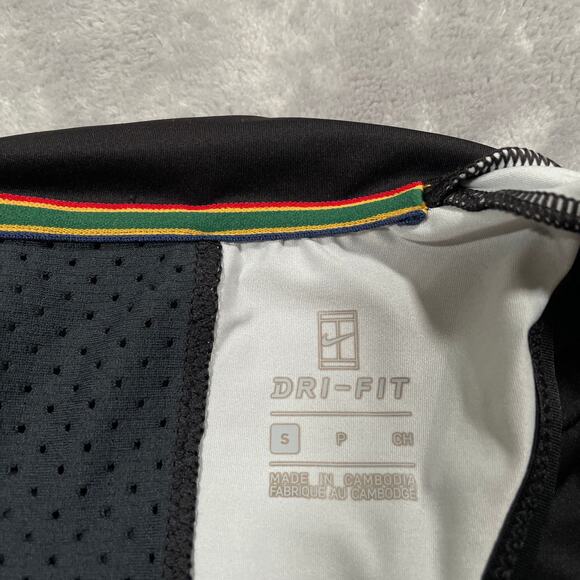 Nike Court Top Small Black Power Slam Tank Colorblock Tennis Activewear Sport - Picture 3 of 9